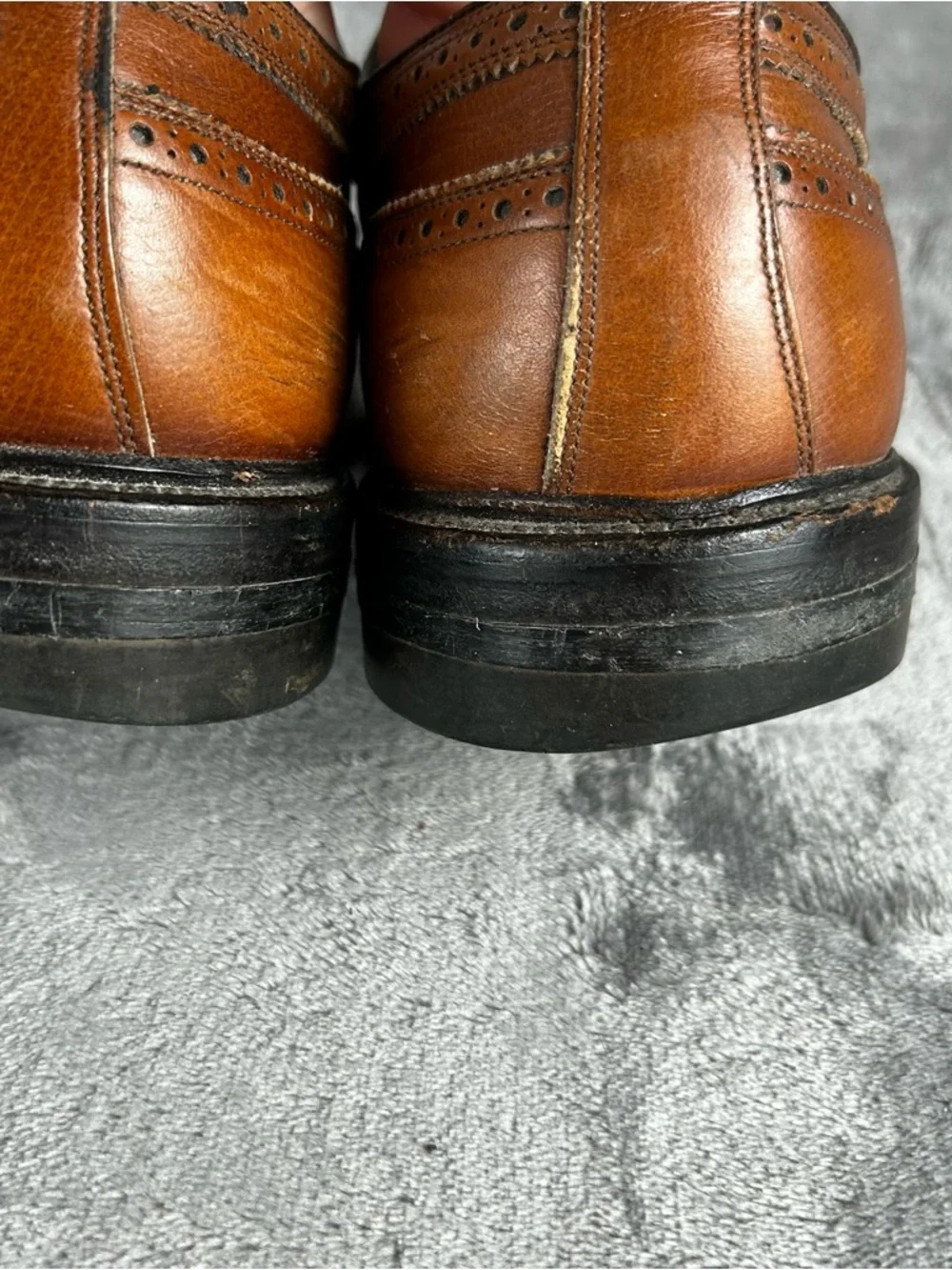 Vintage Mason Executive‎ Imperial Wing Tip Brogue Oxfords Mens 7.5 EEE Brown
